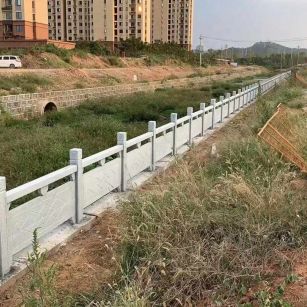 双鸭山 白麻河道栏杆效果展示图