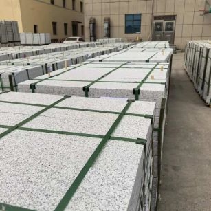 双鸭山 白麻花岗岩5.0公分荔枝面地铺石