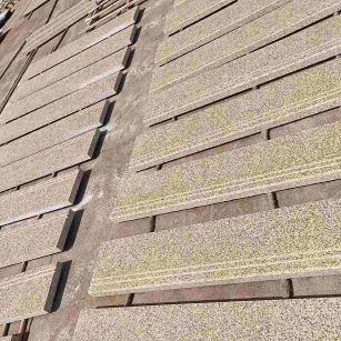 双鸭山 黄金麻花岗岩光面楼梯踏步