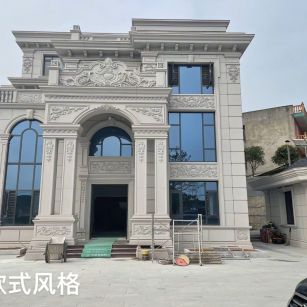 双鸭山 白麻花岗岩别墅外墙干挂