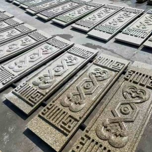 双鸭山 黄金麻花岗岩外墙雕刻板