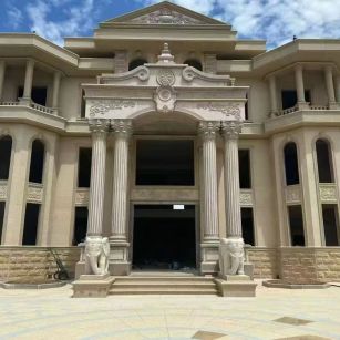 双鸭山 黄金麻别墅外墙干挂，大柱，大象，蘑菇石，雕花板