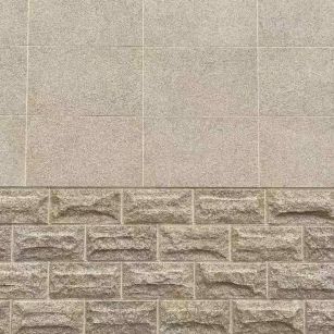 双鸭山 黄金麻自然面蘑菇石配荔枝面干挂