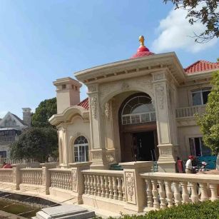 双鸭山 黄金麻花岗岩欧式别墅