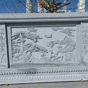 双鸭山 芝麻白大型照壁，屏风，影壁