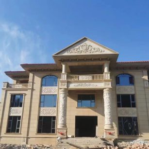 双鸭山 黄金麻花岗岩别墅外墙干挂