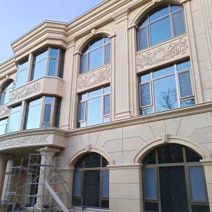 双鸭山 黄金麻花岗岩别墅外墙干挂