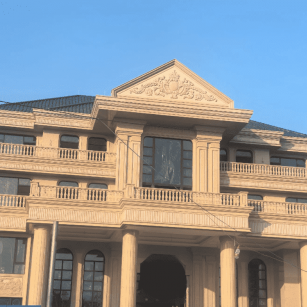 双鸭山黄金麻别墅外墙干挂石材效果示例