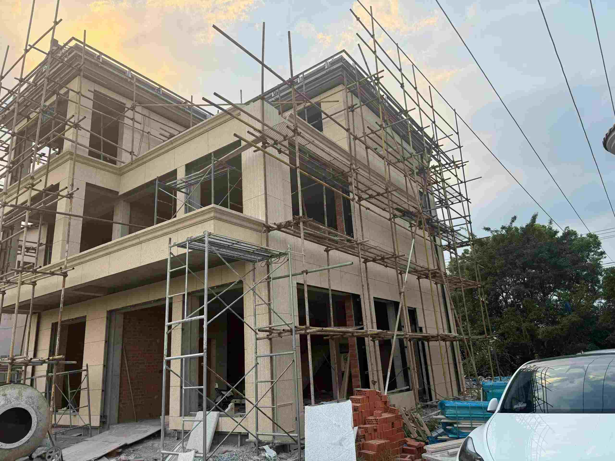 双鸭山 黄金麻荔枝面花岗岩外墙干挂