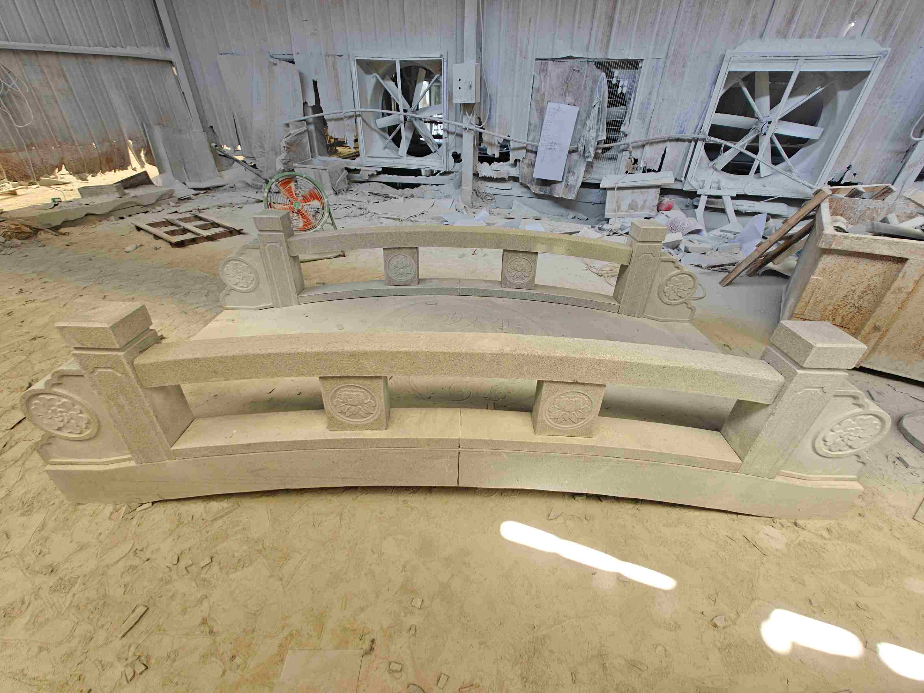 双鸭山 芝麻灰花岗岩异形加工-拱桥，石桥