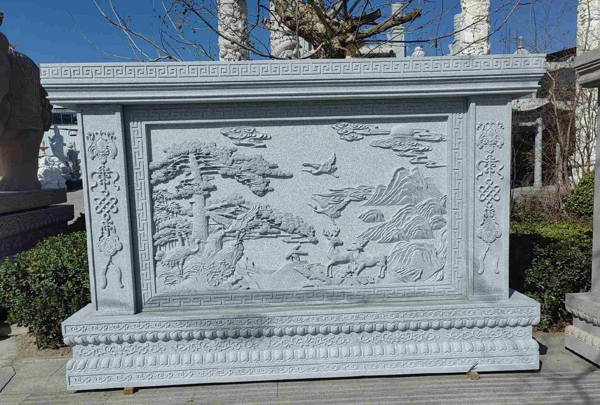 双鸭山 芝麻白大型照壁，屏风，影壁