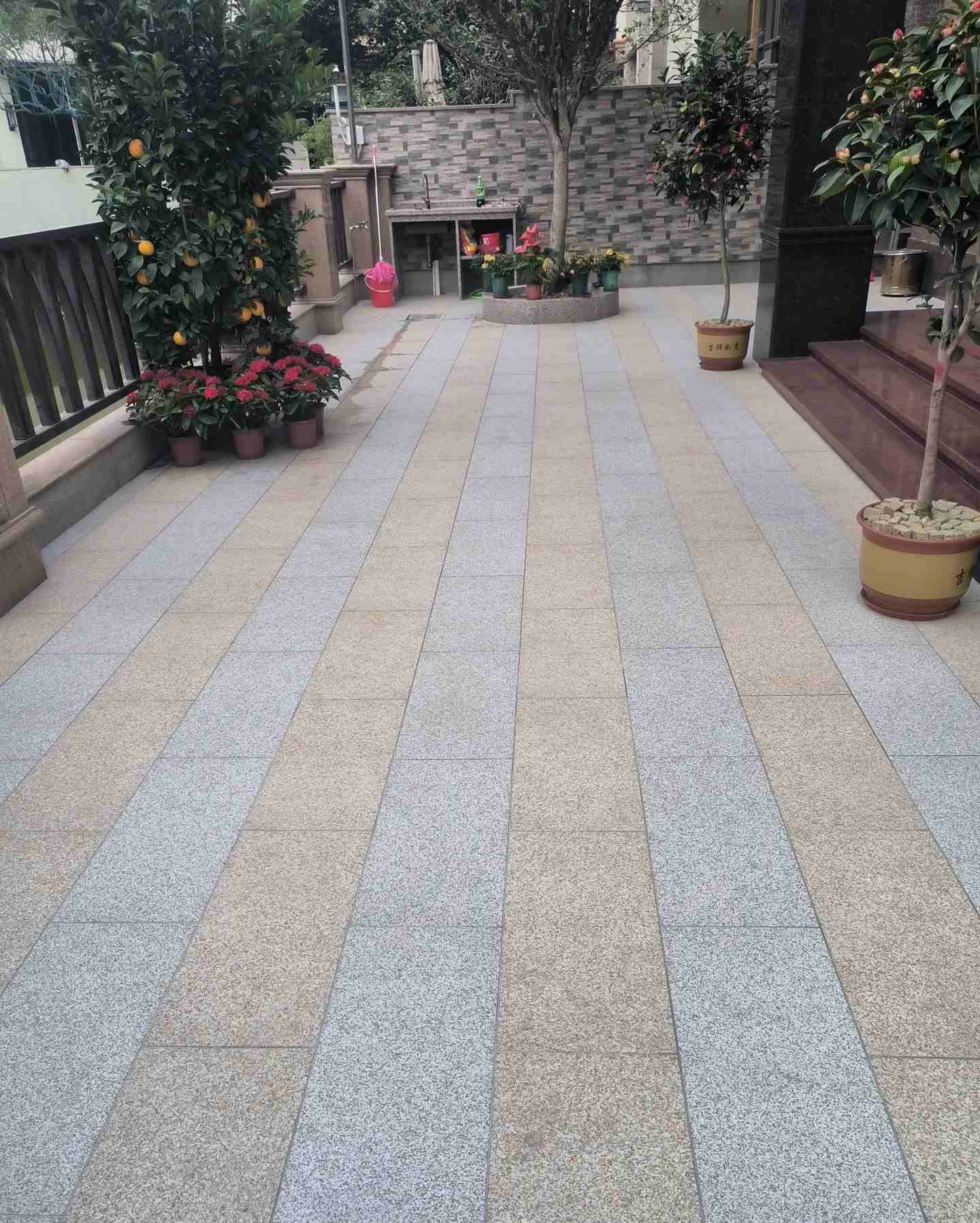 双鸭山 黄金麻白麻荔枝面庭院铺装展示